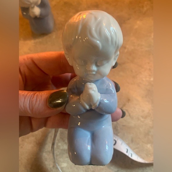 Vintage Inarco Praying Children Boy & Girl Porcelain Figurine Japan - Picture 8 of 8